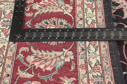 8 x 10 - Black Vintage Chinese Tabriz Rug - 79835