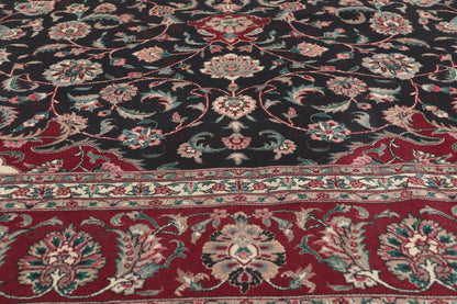 8 x 10 - Black Vintage Chinese Tabriz Rug - 79835