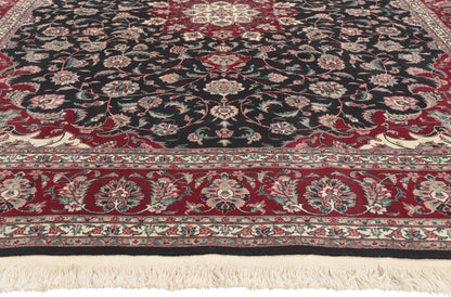 8 x 10 - Black Vintage Chinese Tabriz Rug - 79835