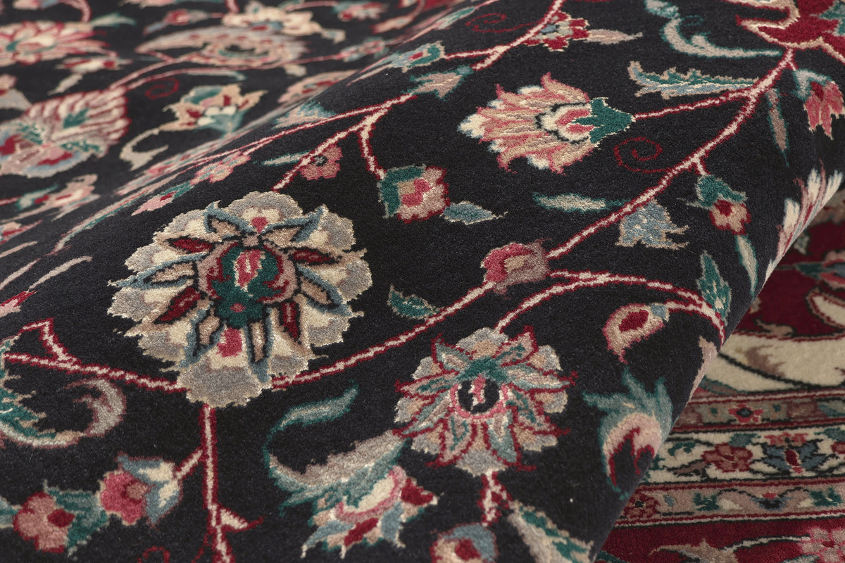 8 x 10 - Black Vintage Chinese Tabriz Rug - 79835