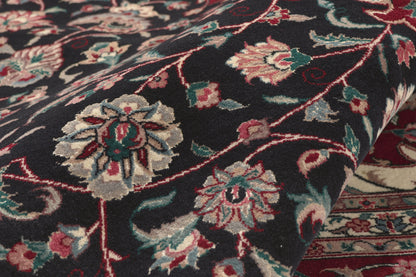 8 x 10 - Black Vintage Chinese Tabriz Rug - 79835