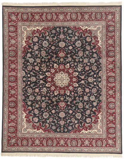 8 x 10 - Black Vintage Chinese Tabriz Rug - 79835