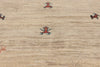 3 x 5 - Beige Vintage Persian Gabbeh Rug - 79836