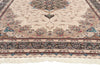6 x 9 - Ivory New Persian Qum Rug - 79839