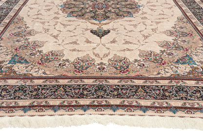 6 x 9 - Ivory New Persian Qum Rug - 79839