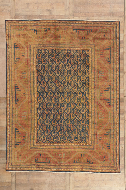 8 x 11 - Navy Blue New Kazak Rug - 79840
