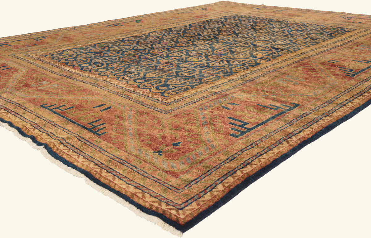 8 x 11 - Navy Blue New Kazak Rug - 79840