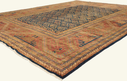 8 x 11 - Navy Blue New Kazak Rug - 79840
