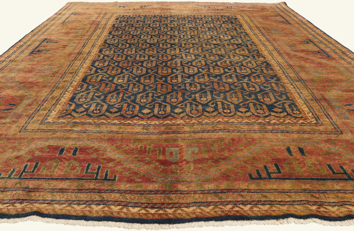 8 x 11 - Navy Blue New Kazak Rug - 79840