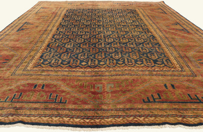 8 x 11 - Navy Blue New Kazak Rug - 79840
