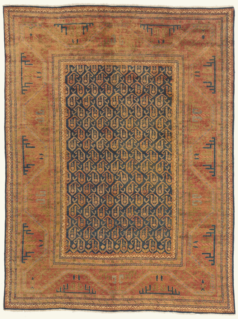 8 x 11 - Navy Blue New Kazak Rug - 79840