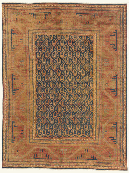 8 x 11 - Navy Blue New Kazak Rug - 79840