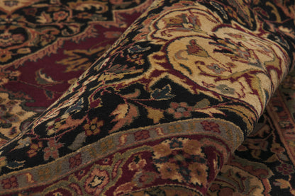 9 x 12 - Burgundy Vintage Indian Tabriz Rug - 79878