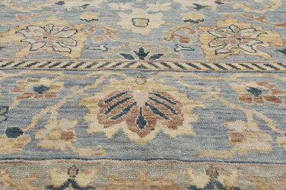12 x 15 - Light Blue Vintage Indian Oushak Rug - 79891