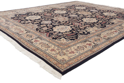 8 x 10 - Navy Blue Vintage Chinese Nain Rug - 79892