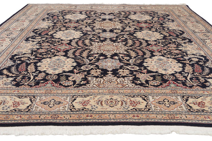 8 x 10 - Navy Blue Vintage Chinese Nain Rug - 79892