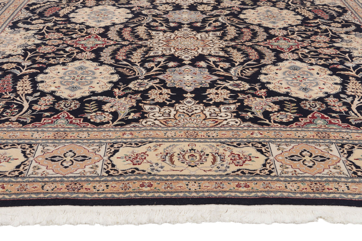 8 x 10 - Navy Blue Vintage Chinese Nain Rug - 79892