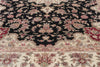 6 x 9 - Black Vintage Chinese Tabriz Rug - 79893