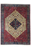 9 x 12 - Ivory Vintage Turkish Heriz Rug - 79894