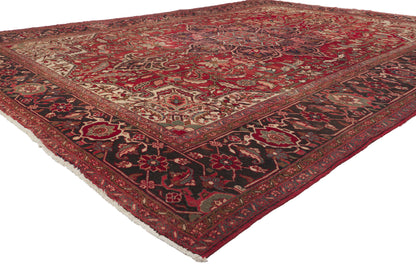 10 x 13 - Red Antique Persian Heriz Rug - 79895