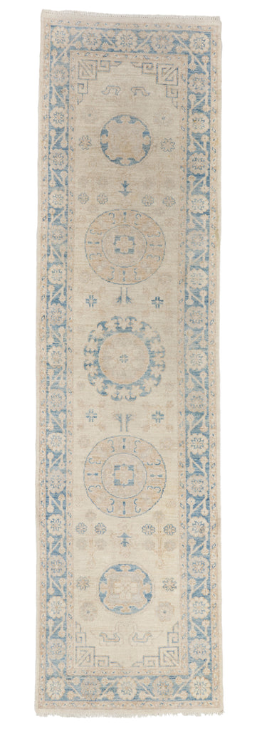 3 x 10 - Ivory Vintage Pakistani Khotan Rug - 79896