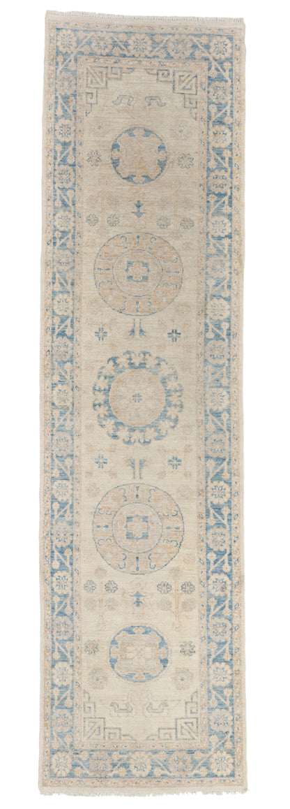 3 x 10 - Ivory Vintage Pakistani Khotan Rug - 79896