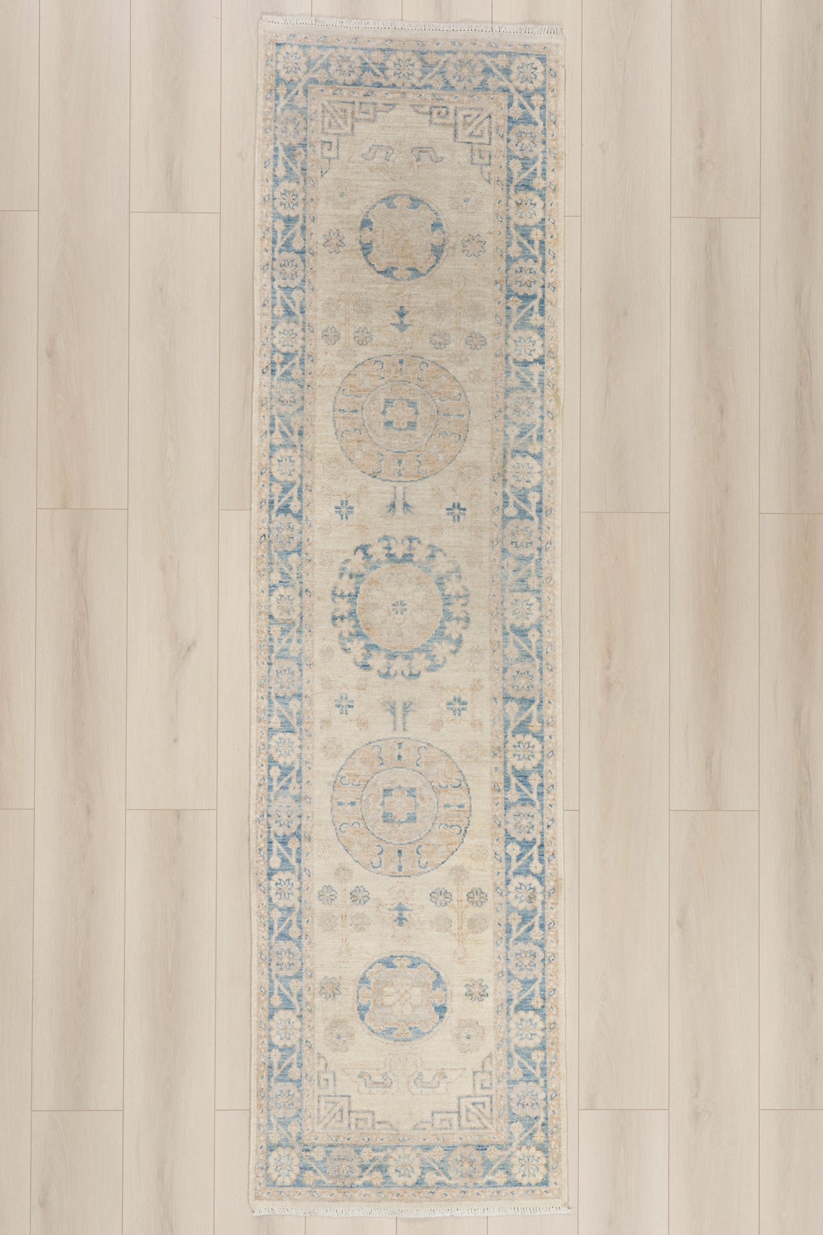 3 x 10 - Ivory Vintage Pakistani Khotan Rug - 79896
