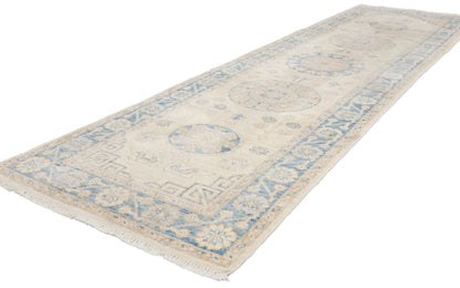 3 x 10 - Ivory Vintage Pakistani Khotan Rug - 79896