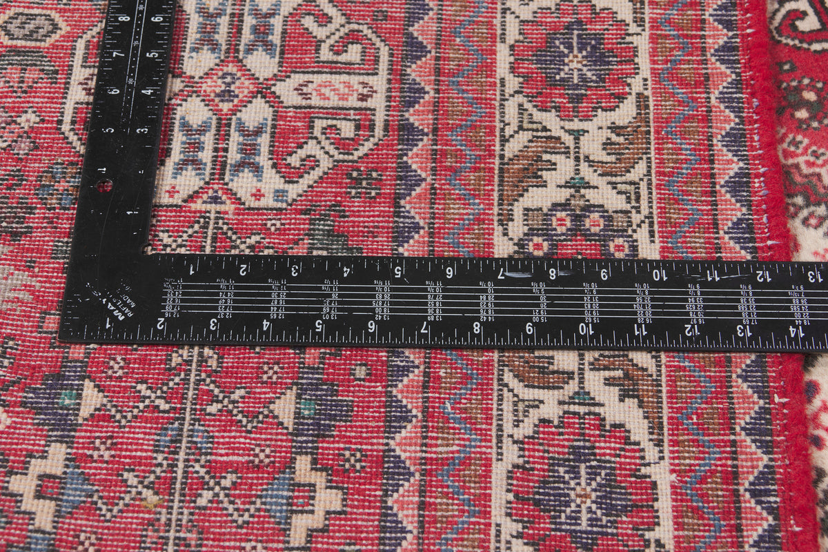 6 x 8 - Ivory Vintage Persian Afshar Rug - 79897
