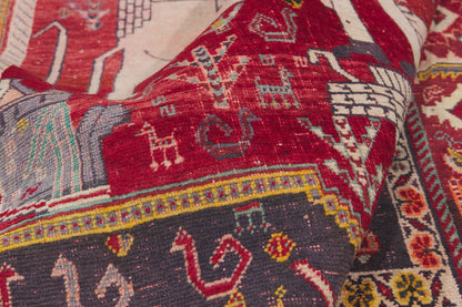 5 x 8 - Red Antique Persian Shiraz Rug - 79904