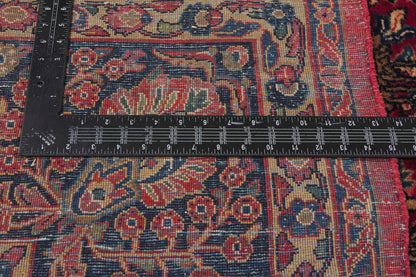9 x 17 - Red Antique Persian Sarouk Rug - 79906