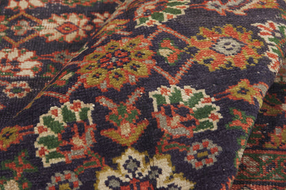 8 x 10 - Navy Blue Antique Persian Sultanabad Rug - 79907