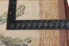 3 x 5 - Brown Antique American Hooked Rug - 79908
