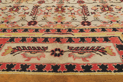 14 x 16 - Ivory Antique Romanian Transylvanian Rug - 79909