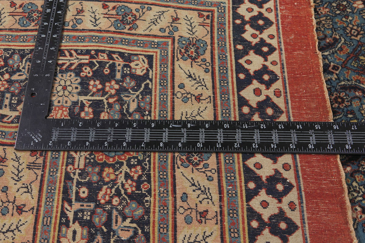 13 x 18 - Red Antique Persian Tabriz Rug - 79913