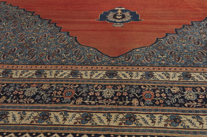 13 x 18 - Red Antique Persian Tabriz Rug - 79913