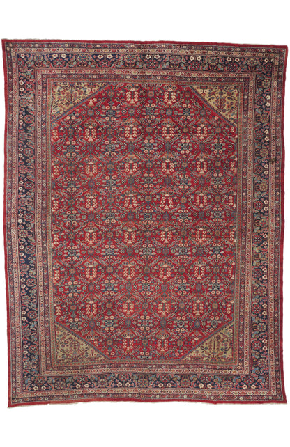 11 x 14 - Red Antique Persian Mahal Rug - 79915