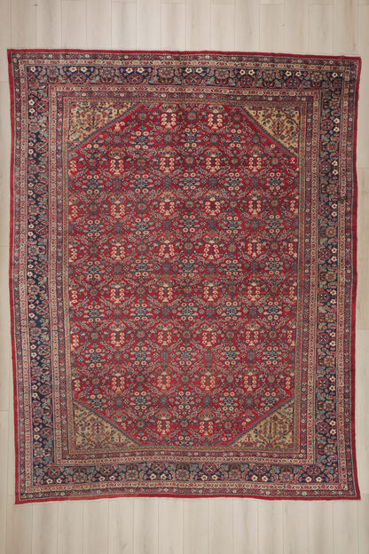11 x 14 - Red Antique Persian Mahal Rug - 79915