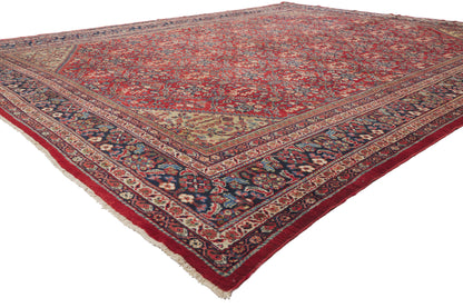 11 x 14 - Red Antique Persian Mahal Rug - 79915