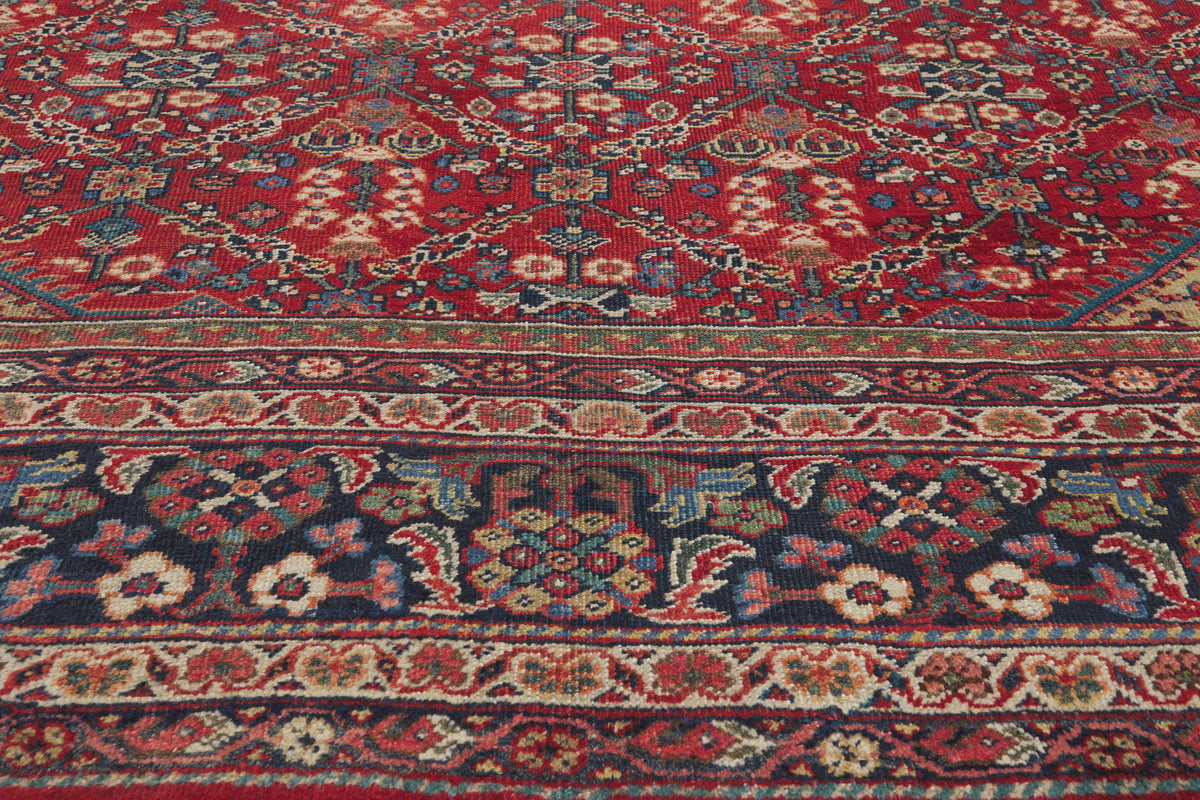 11 x 14 - Red Antique Persian Mahal Rug - 79915