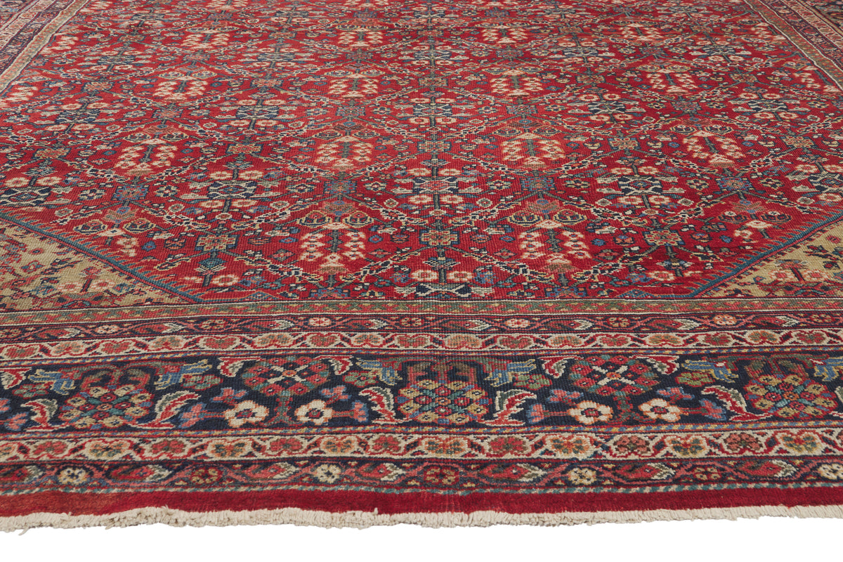 11 x 14 - Red Antique Persian Mahal Rug - 79915