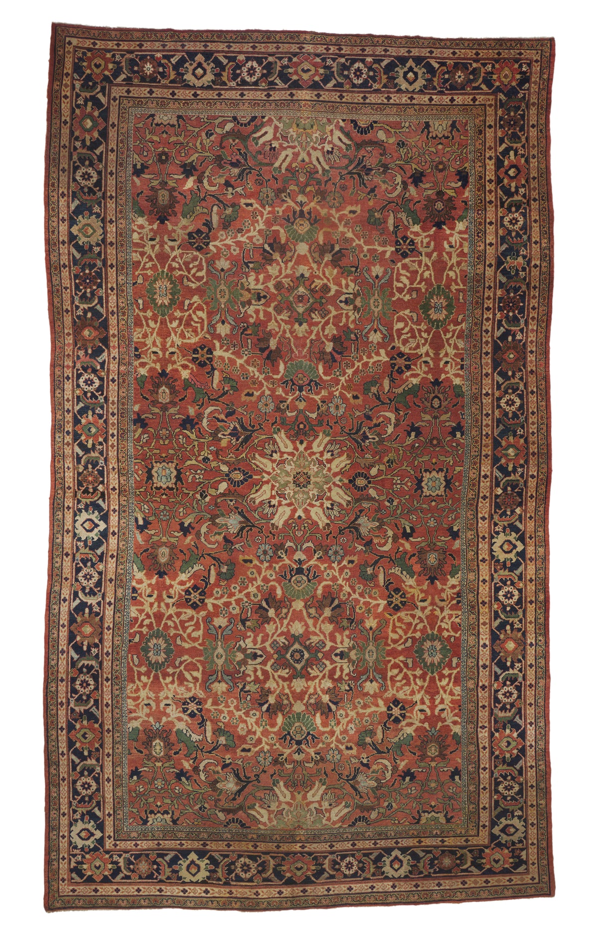 11 x 20 - Rust Antique Persian Sultanabad Rug - 79916