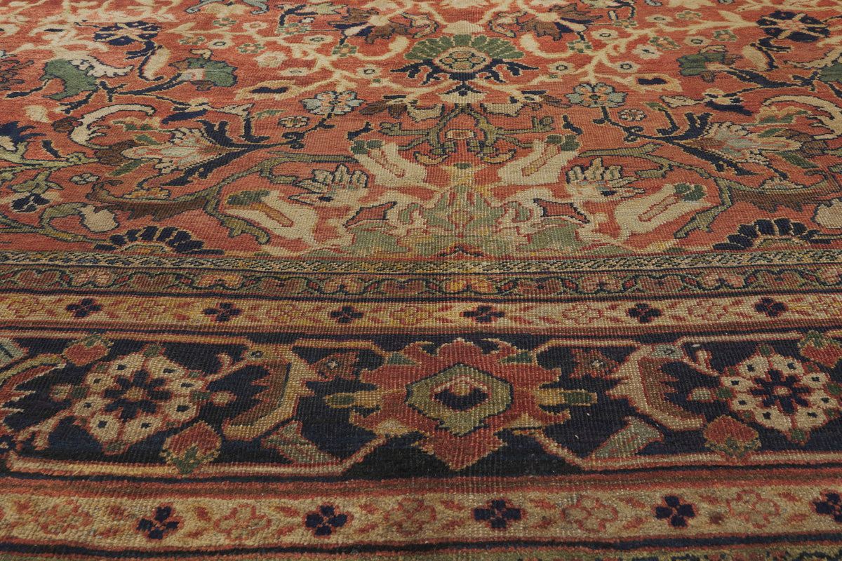 11 x 20 - Rust Antique Persian Sultanabad Rug - 79916