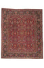 9 x 11 - Red Antique Persian Serapi Rug - 79917