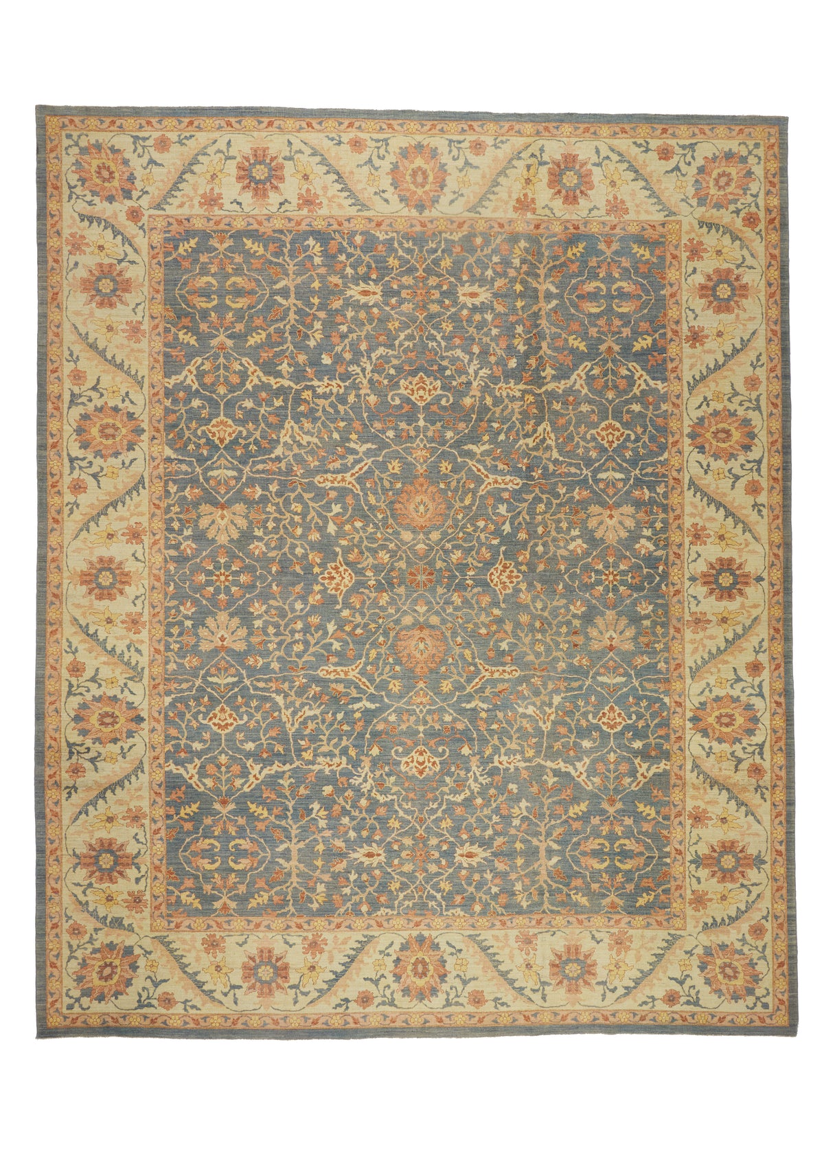 12 x 15 - Blue Vintage Pakistani Rug - 79918