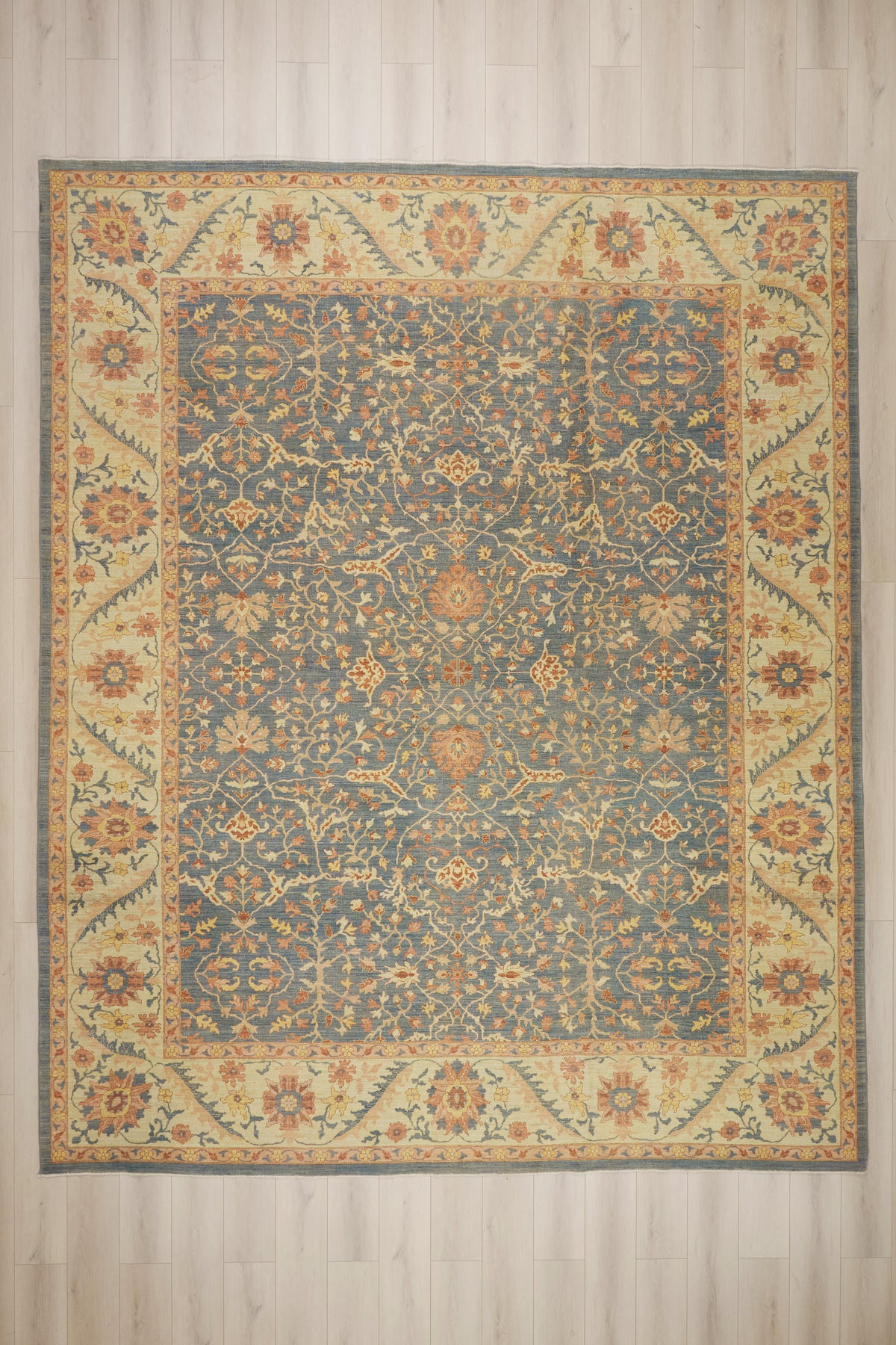 12 x 15 - Blue Vintage Pakistani Rug - 79918