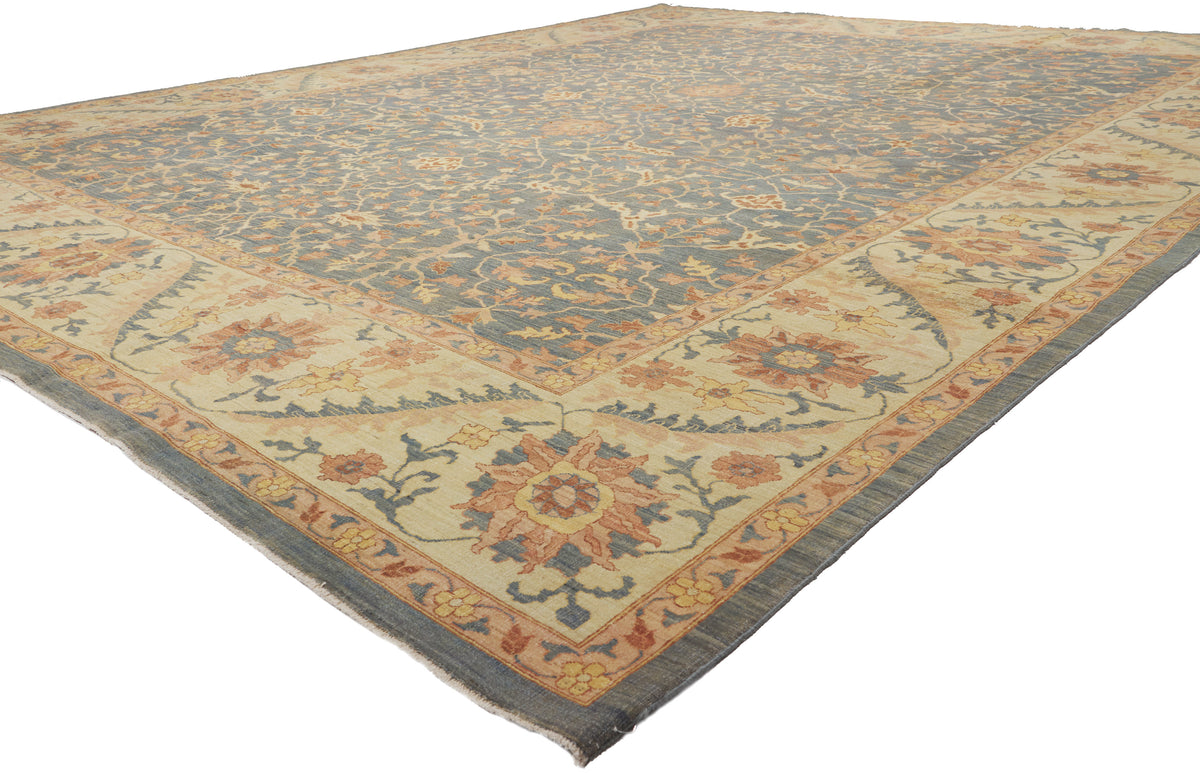 12 x 15 - Blue Vintage Pakistani Rug - 79918