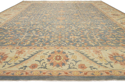 12 x 15 - Blue Vintage Pakistani Rug - 79918