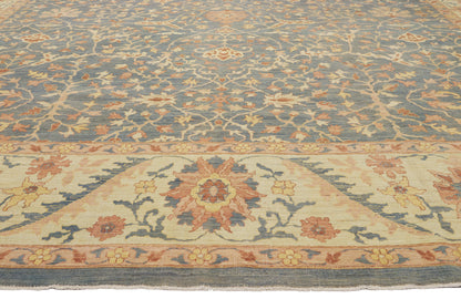 12 x 15 - Blue Vintage Pakistani Rug - 79918