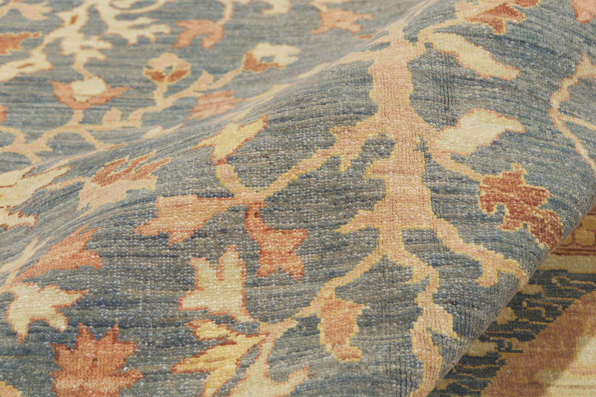 12 x 15 - Blue Vintage Pakistani Rug - 79918